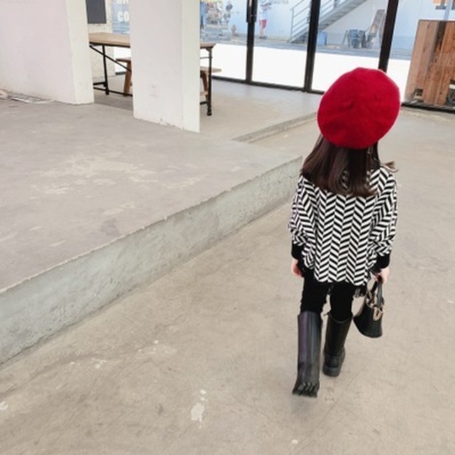 女の子 おしゃれ ニット セーター トップス 可愛い 人気 春 秋 90 140 Dyh海外子供用品