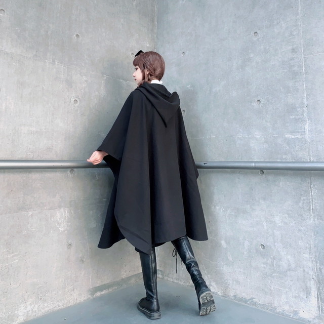 ゴスロリ系 病み可愛い アウター マント フード付き 魔法学院風 Jkスタイル ストリート系 原宿系 10代 代 天使と悪魔 サブカル系ファッション Seasonz