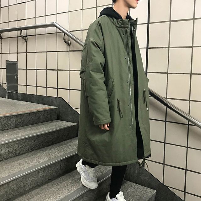 予約販売 ミリタリーコート モッズコート カジュアル カーキ ブラック ブラウン アウター ロング丈 メンズ 防寒 お洒落 こなれ感 ベーシック 秋冬 大きいサイズ M L Xl Favoriteselect