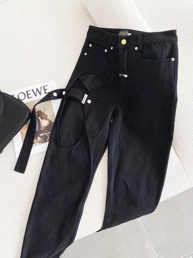 side over cut pants