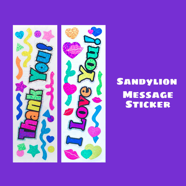 輸入海外シールsandylion サンディライオンステッカー 動物 ベアー くま Ptm