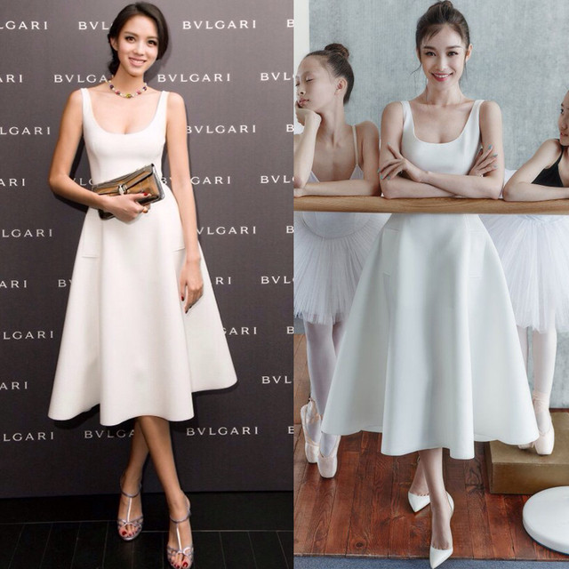 秋冬新作 ドレス ワンピース ノースリーブ ロング丈 ハイウエスト ラウンドネック 無地 ホワイト 結婚式 披露宴 二次会 パーティー デート お出かけ Dressarroser