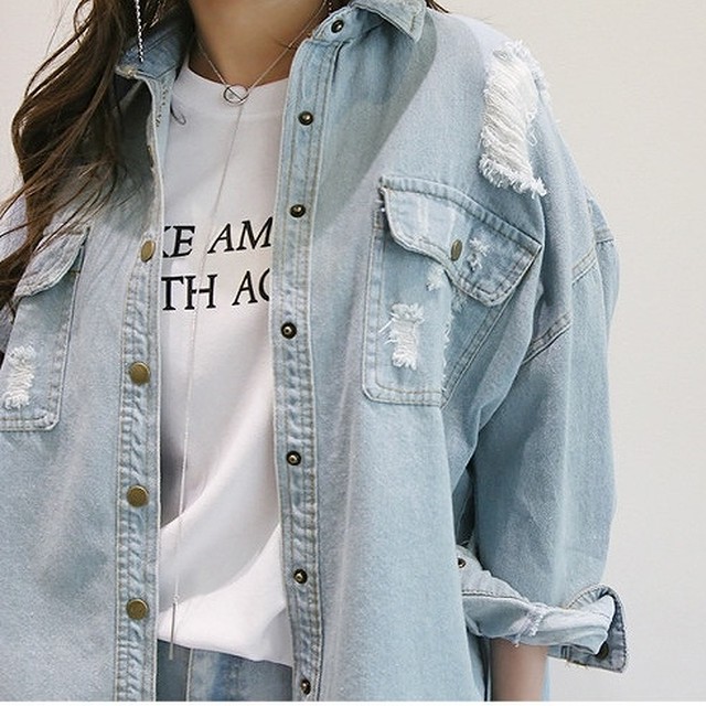 デニムジャケット ジャケット アウター レディース Gジャン ジージャン 着こなし 春 バックプリント ダメージ クラッシュ デート おしゃれ 大人 可愛い Dress No Sato