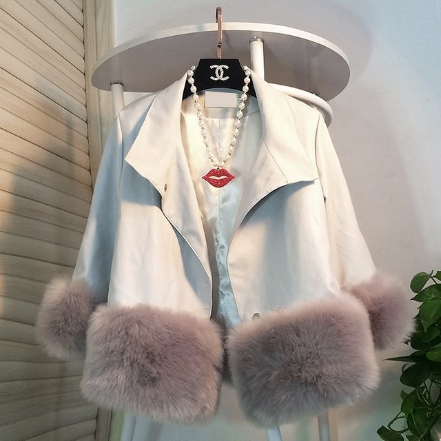全4色エコファー×レザージャケット