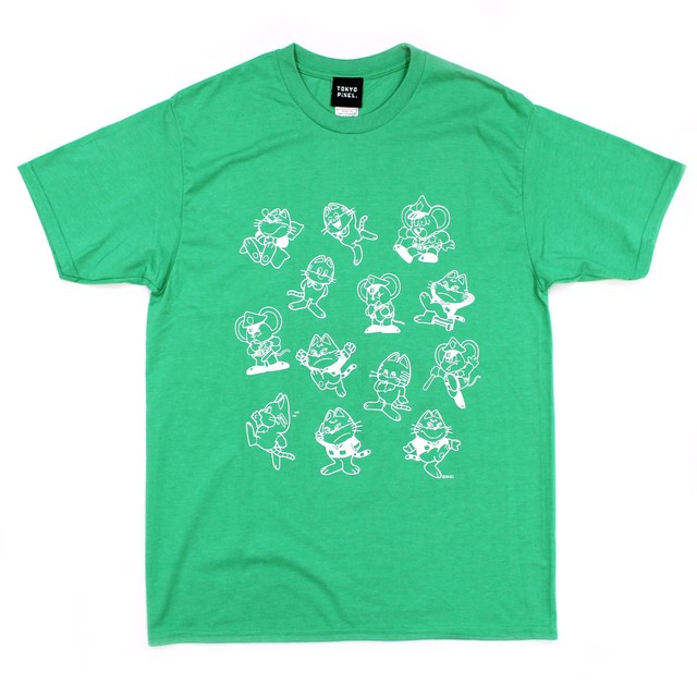 2017マッピーTシャツ 総柄 #グリーン