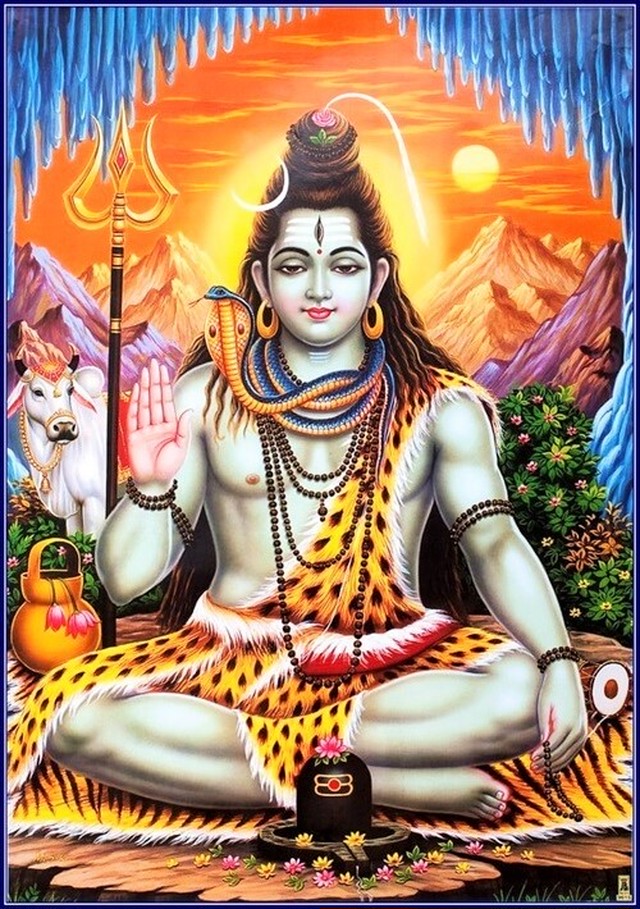 インドの神様 シヴァ神 お守りカード 002 India God Siva Small Card Charm インド風水アイテムのｐｒａｎａ
