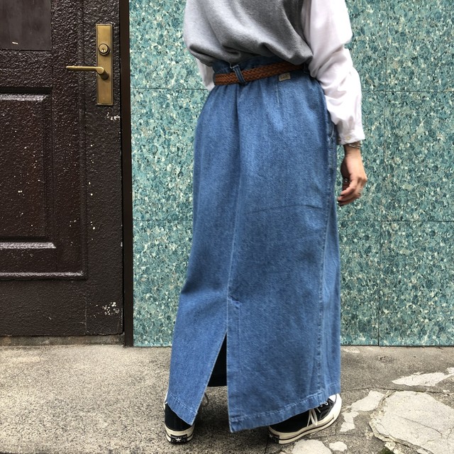 後ろにスリット Lee リー デニムスカート 高円寺古着 Slut Albatross Vintage