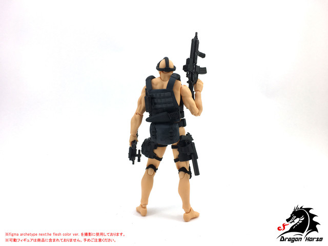 1 12スケール可動フィギュア用装備セットb ゴースト Irosika