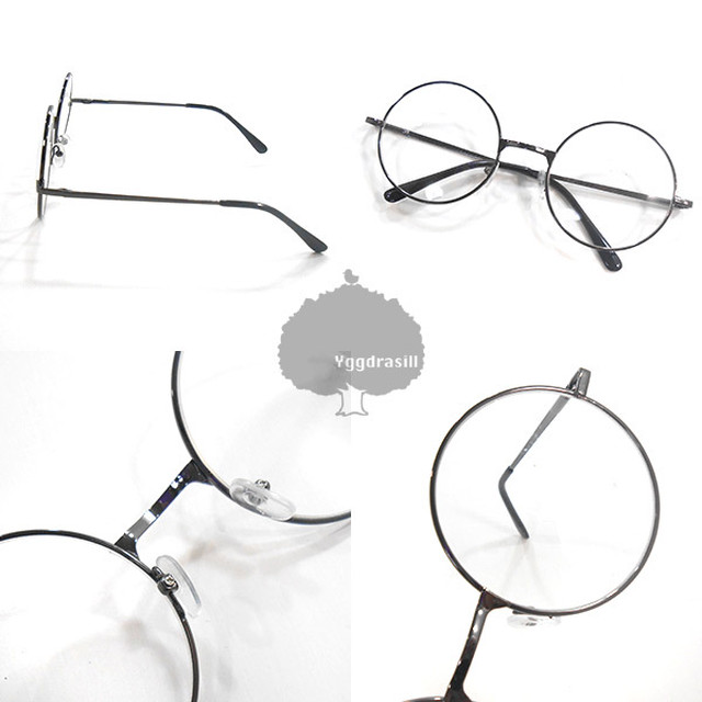 新色入荷 ラウンド サングラス 丸メガネ クリアレンズ 伊達メガネ ゴールド シルバー ブラック フレーム 銀 金 Bts ジョングク Ygg Store Base店