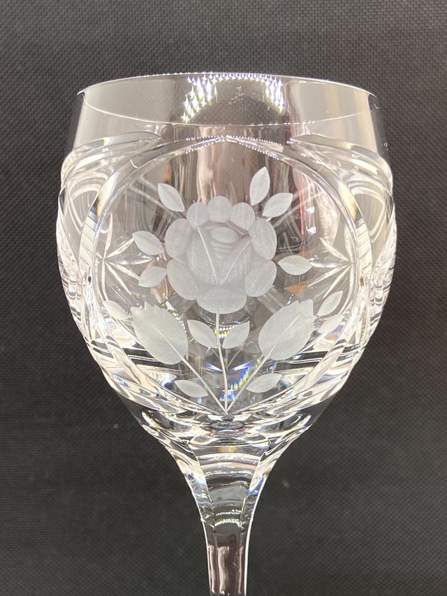 Dresden Kristall ドレスデンクリスタル シンフォニーローズ ワイングラス ハンドカット 2客セット ドイツ 00 テーブルウェア インテリア Magnolia マグノリア