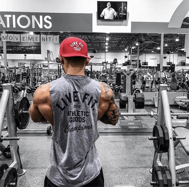 海外発送 Live Fit Athletic Goods タンクトップ トレーニングウェア フィットネスウェア スポーツウェア 筋トレ メッシュ ストリート メンズ ゴールドジム Nike Adidas アンダーアーマー Mmmc