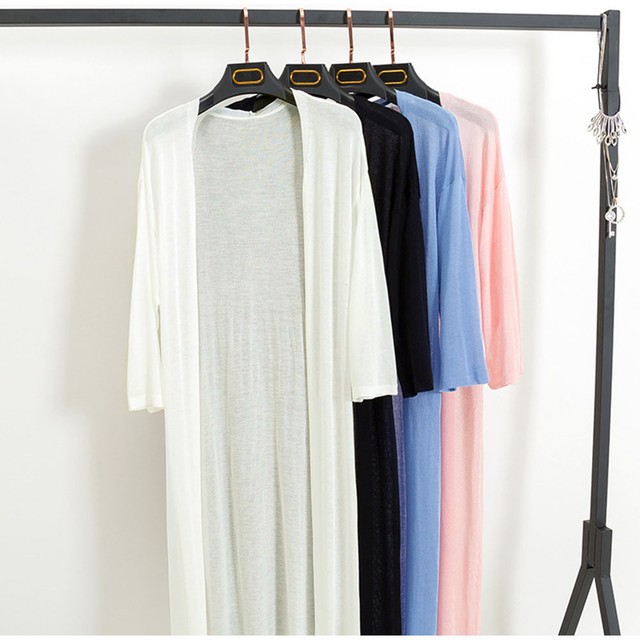 薄手 ロングカーディガン レディース 春夏 ロングガウン 無地カーデ 日焼け防止 Mmcircus