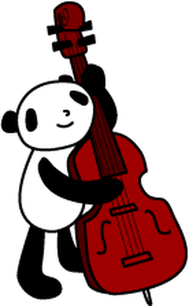 弦バスパンダ パンダメインの動物イラスト