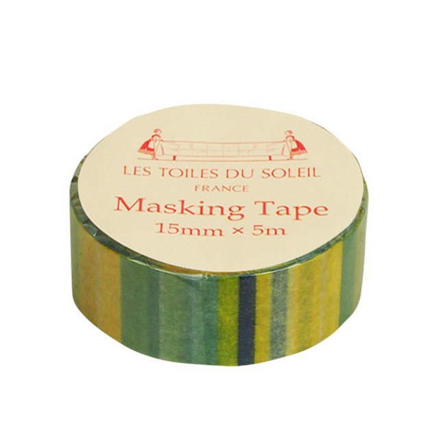 【LES TOILES DU SOLEIL】 マスキングテープ(シトロネル ジョンヌ アシッド ターコイズ/CITRONNELLE Jaune Acide Turquoise)