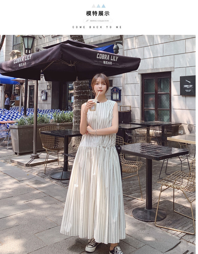ワンピース マキシ丈 ホルターネック ノースリーブ ゆったり 蝶結び 春夏 ストライプ 白 ウッディーベース1号店 ワンピース マキシ丈 ホルターネック ノースリーブ ゆったり 蝶結び 春夏 ストライプ 白 ウッディーベース1号店