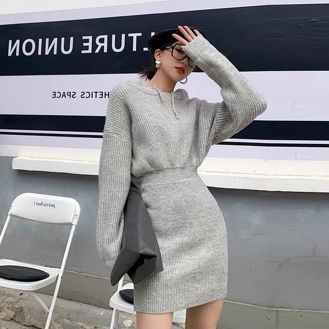 sweat pattern dress
