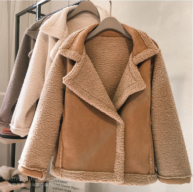 秋冬 ボア ジャケット フェイクムートン コート 3color 韓国 オルチャン Cocotown