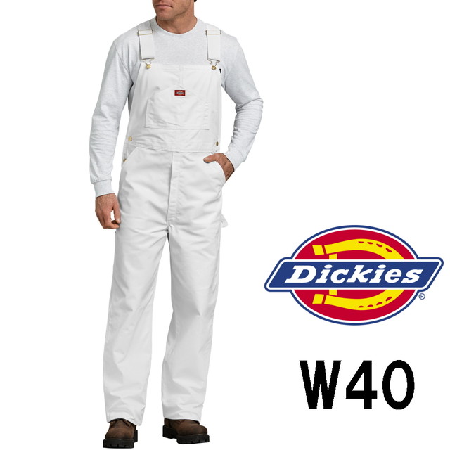 40インチ Dickies ディッキーズ オーバーオール ホワイト デニム サロペット ジーンズ 大きいサイズ メンズ レディース シニア タルサタイム Tulsa Time オーバーオール ペインターの通販