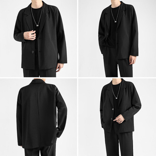 No 6652 ジャケット メンズ 黒 S 二つボタン フォーマル セミフォーマル カジュアル 春 夏 秋 Next Dream