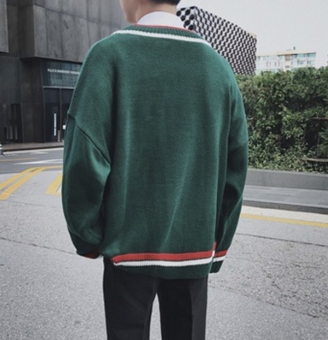 メンズ Vネックニット Charmon