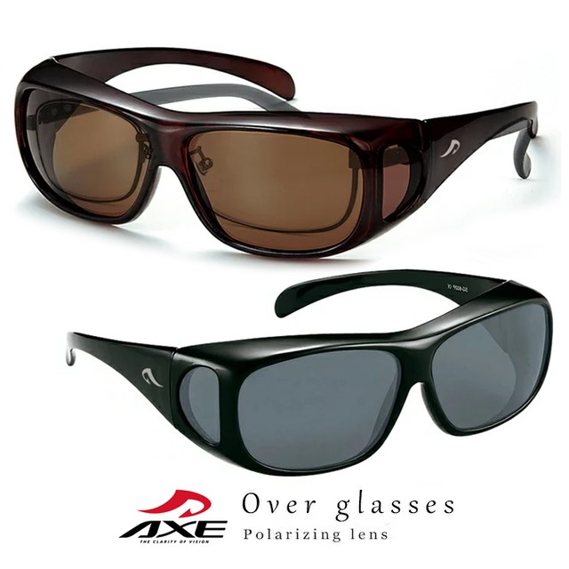 偏光 オーバーグラス Axe アックス Sg602p 偏光サングラス メガネ の上から着用可能 メンズ レディース ユニセックスモデル メガネ サングラス 帽子 の 通販 Sunglass Dog