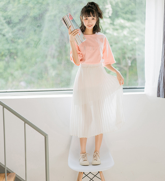 透け感が可愛いプリーツスカート Yumi Shop
