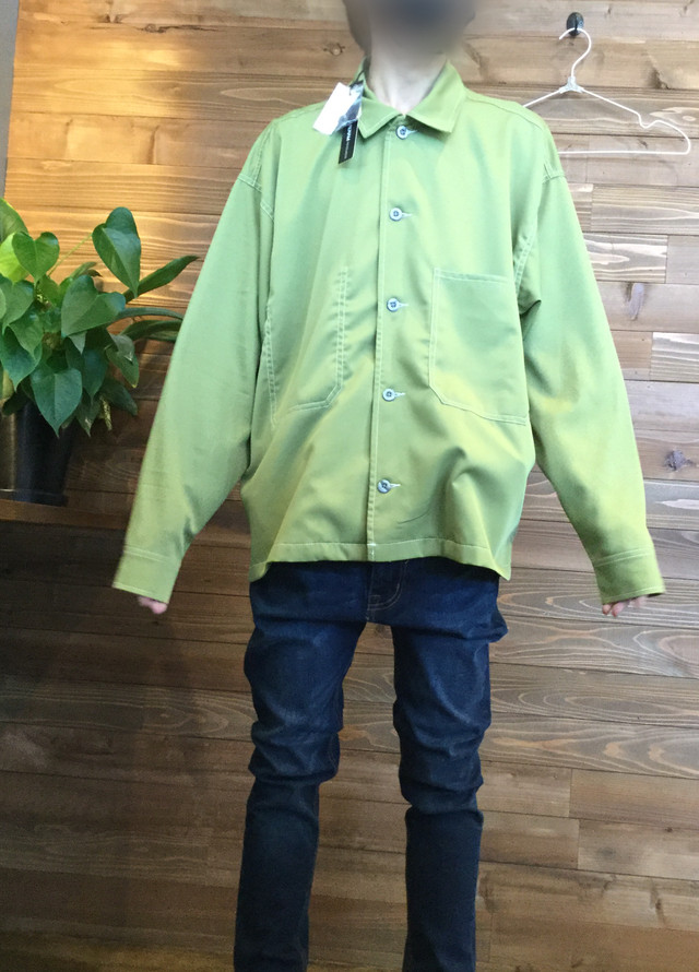 新品halhamシャツグリーン グリーンシャツ 春シャツ トレンドシャツ メンズシャツ シャツ Boon Company 人気 トレンドファッション メンズファッション