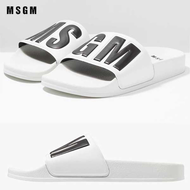 Msgmエムエスジーエム メンズ シャワーサンダル 2カラー Pool Slide Trend Design