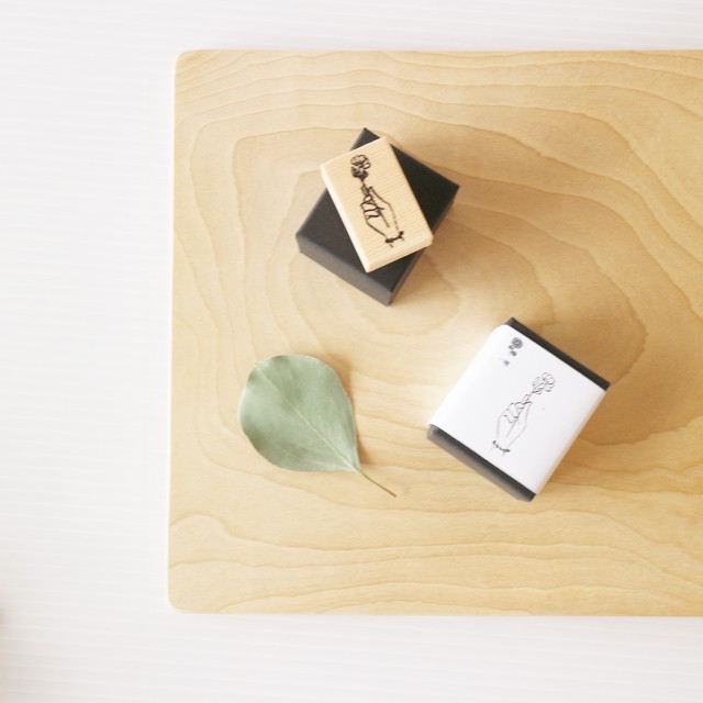 ありがとうが伝わる 一輪の花のスタンプ はんこ Muu Select Handmade