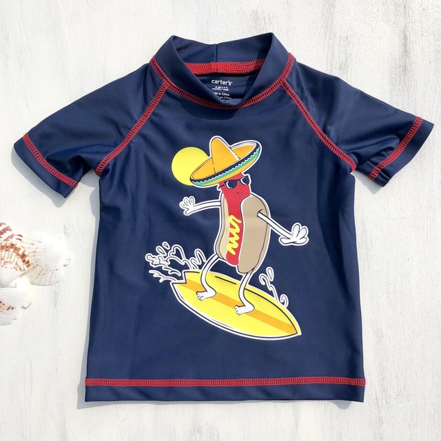 Hotdog Rashguard ベビー水着 男の子 ラッシュガード ハワイ インポート 子供服 Island Shaka