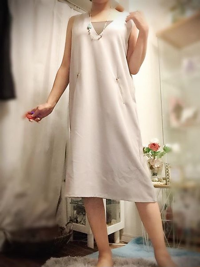 大人のa ライン ボックスワンピース シーズンレス 夏も秋も 贅沢シルエット ワンピース ボックスワンピース シーズンレス Magaliemimi 大人スタイル アクセサリー 中村理香子スタイル 31日の大人スタイル 中村理香子スタイル