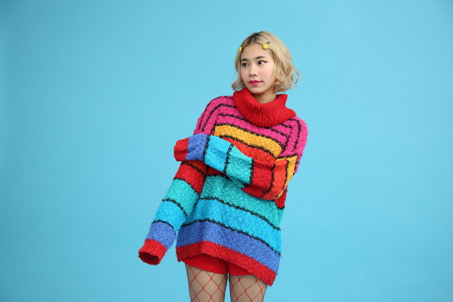 ROBIN ROSS CLOTHING レインボー タートルニット