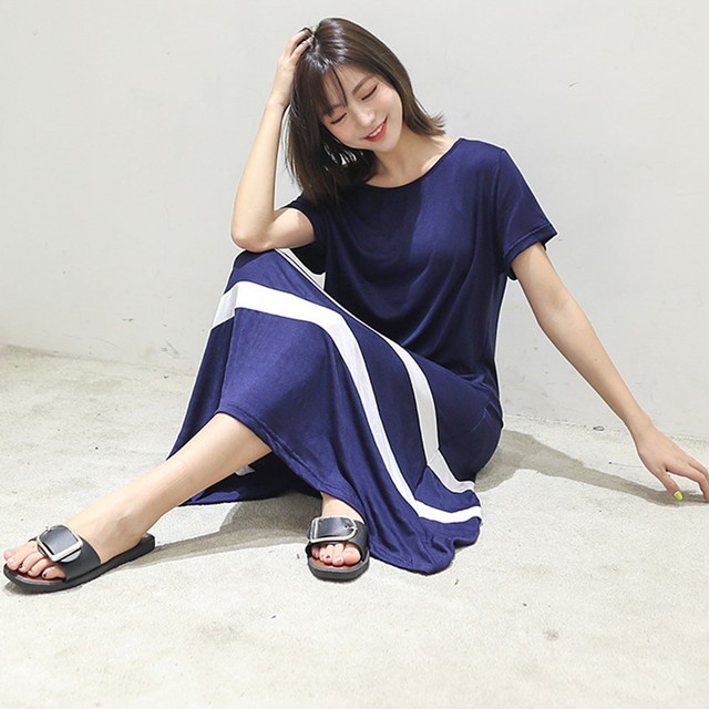 ワンピース レディース ミモレ丈 フレアワンピース 夏 半袖 リゾート ワンピース シンプル レディース 韓国ファッション 直輸入通販 セクシー ワンピース クールカジュアル 全品送料無料 Ukky Franky