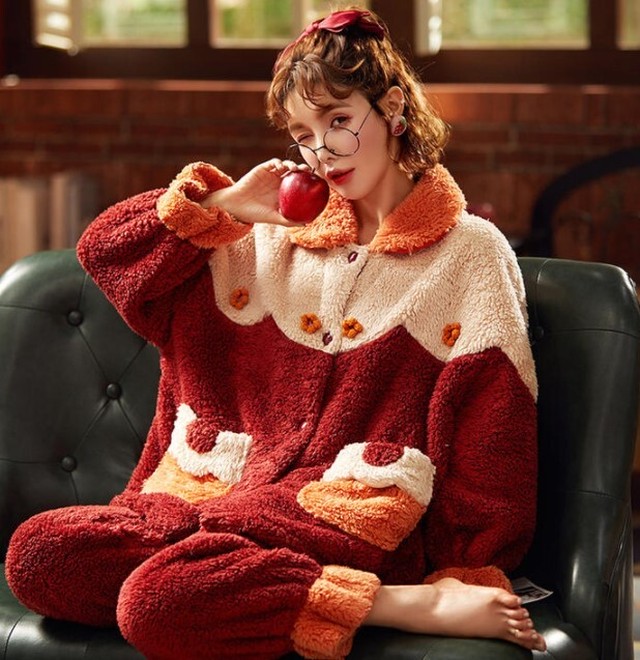 ルームウェア レディース 秋冬 セットアップ 上下セット フリース もこもこ ゆったり 大きいサイズ プチプラ ズボン Ab18 Valentina210