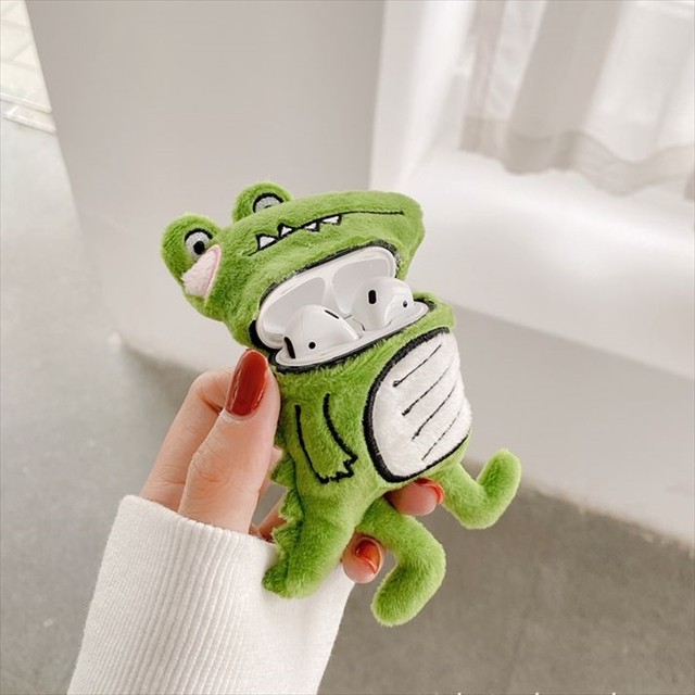 Airpods Airpodspro ワニ 恐竜 ぬいぐるみケース 可愛い 防塵 アクセサリー そのまま充電可 イヤホンケース 耐衝撃 エアーポッズケース ふわふわ 取寄 発送目安14 21日営業日 Laff Store 会社情報 納期の確認をお願いします