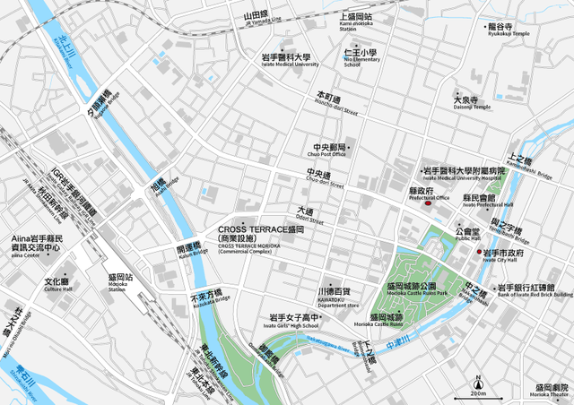 岩手 盛岡 イラストレーターデータ Eps 中国語 繁体字 英語 並記版 地図素材をダウンロードにて販売するお店 今八商店