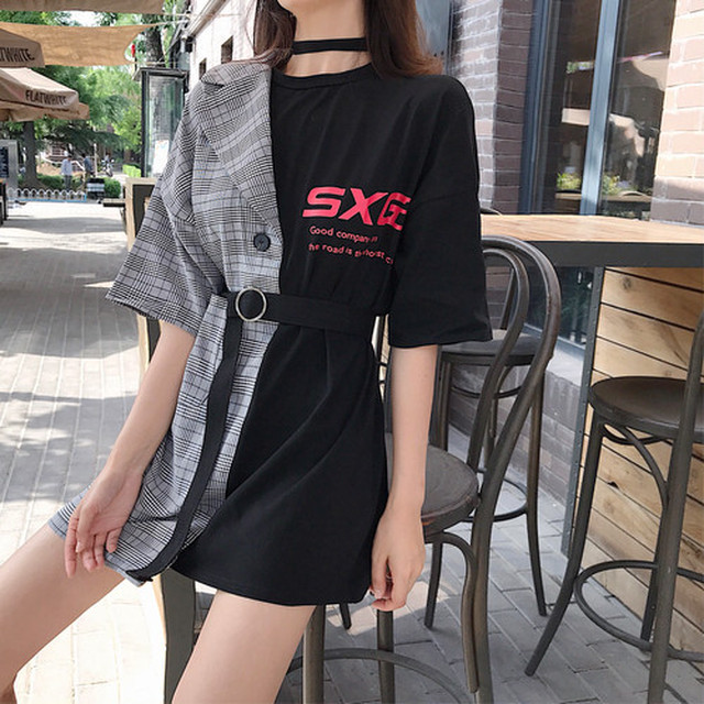 ワンピース ストリート系配色切り替えaラインショートワンピース Ipopstore ド定番から最新のものまで網羅 ストリート 系ファッション専門店
