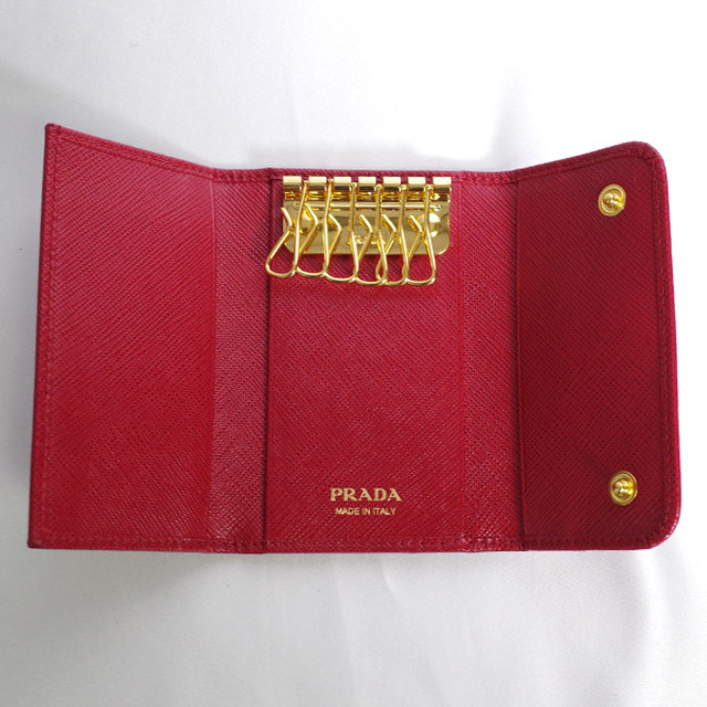 プラダ Prada キーケース メンズ レディース 1pg222 Qwa F068z Fuoco