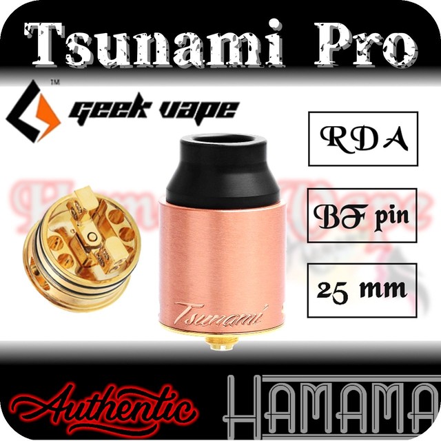 国内発送 送料無料 正規品 Geekvape Tsunami Pro Rda Bfpin 25mm Rda Rta Rdta Rba Vape Mod アトマイザー 電子タバコ スコンカー Bf ボトムフィーダー 並行輸入販売 Vapeショップ Hamama Vape Hamamavapeクローン Rda Rta Rdta