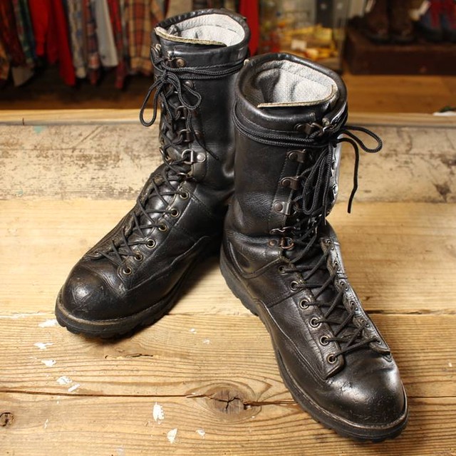 Usa製 Danner ダナー レザー ワーク ブーツ メンズ 26 5cm相当 ブラック Gore Tex ゴアテックス 編み上げ 古着 Used 0810aw12 古着屋ataco Garage