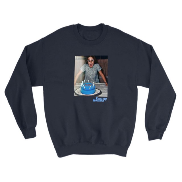 【Crudely Hommes】Girl with Cake Front Graphic Heavy Weight Sweat Tops