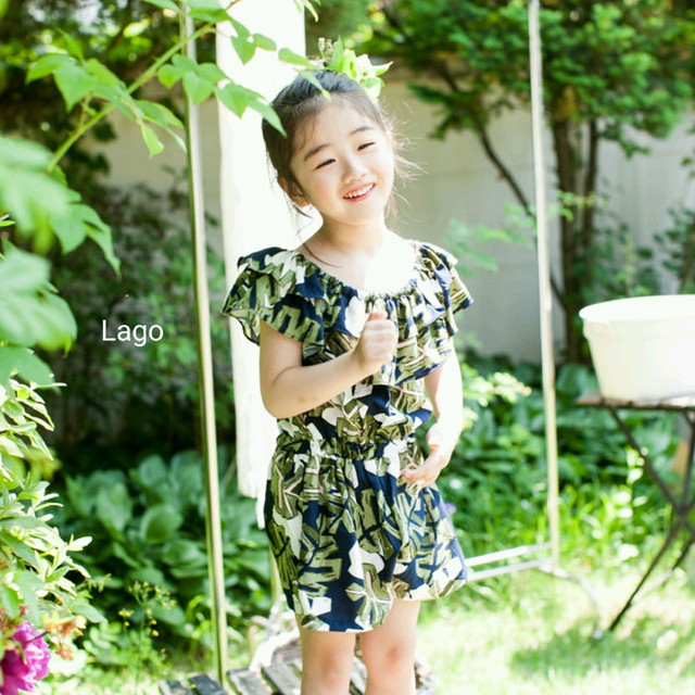 即納 サロペット リゾート系 ファッション おしゃれでかわいい韓国子供服 Dearest