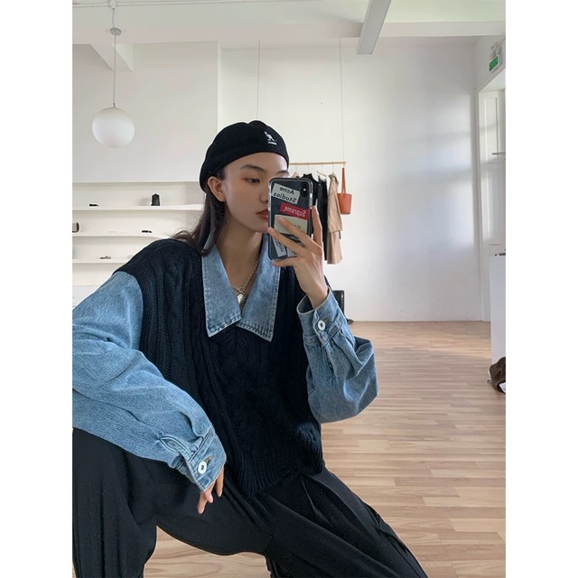 denim design knit