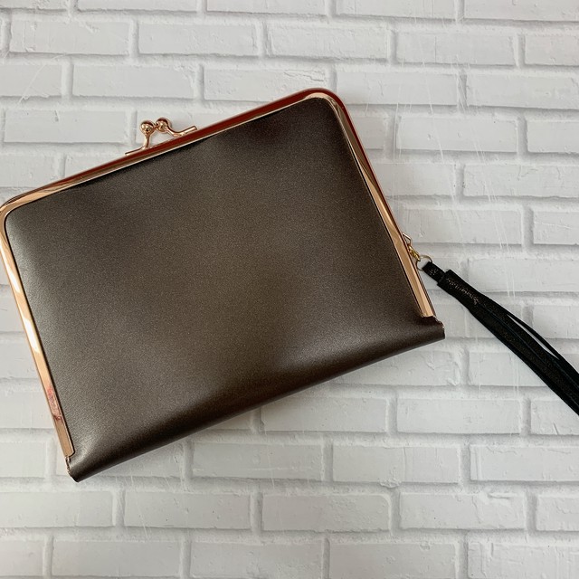 売約済 本革がま口マルチケース 母子手帳ケースタイプ タッセルあり Gypso ジプソ Soft Leather Items