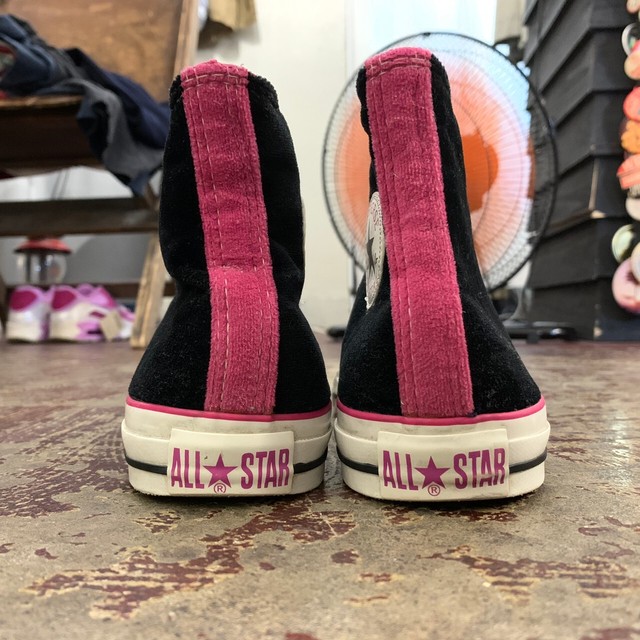Vintage Converse コンバース スニーカー ハイカット ベロア 黒 26 0 Slat Albatross Vintage