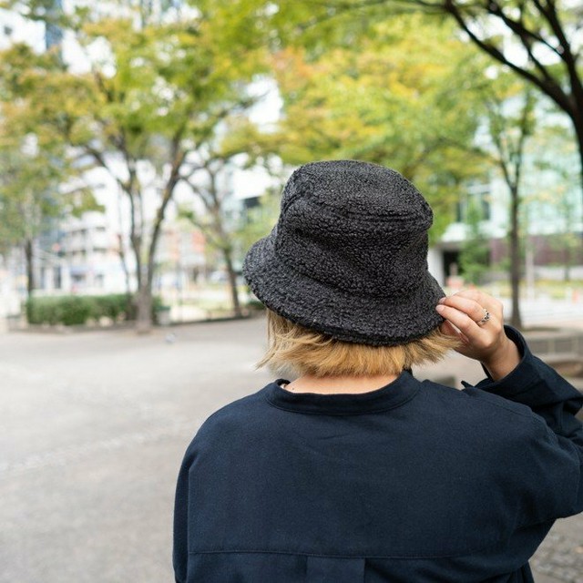 大特価 Nakota ナコタ ピグメントボアハット バケットハット 帽子 メンズ レディース 秋 冬 もこもこ トレンド ボア メンズ帽子専門店