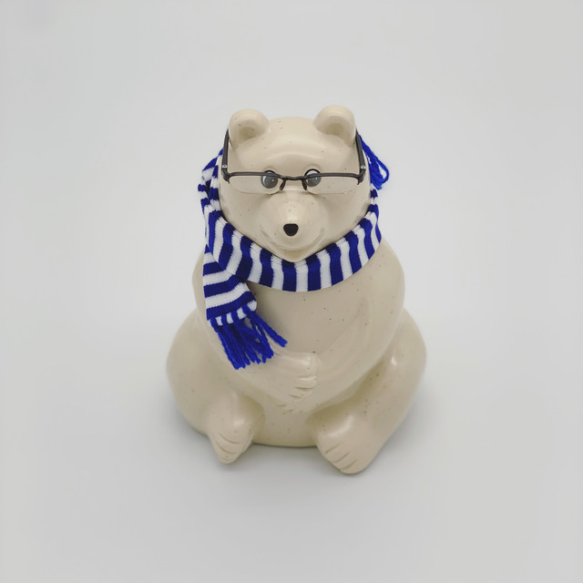 シロクマ貯金箱 Risette