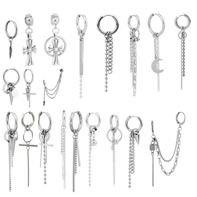 点10ペア メンズピアス レディースピアス Bts 防弾少年団 おしゃれピアス メンズイヤリング レディースイヤリング ノンホール 韓国 Transittrade