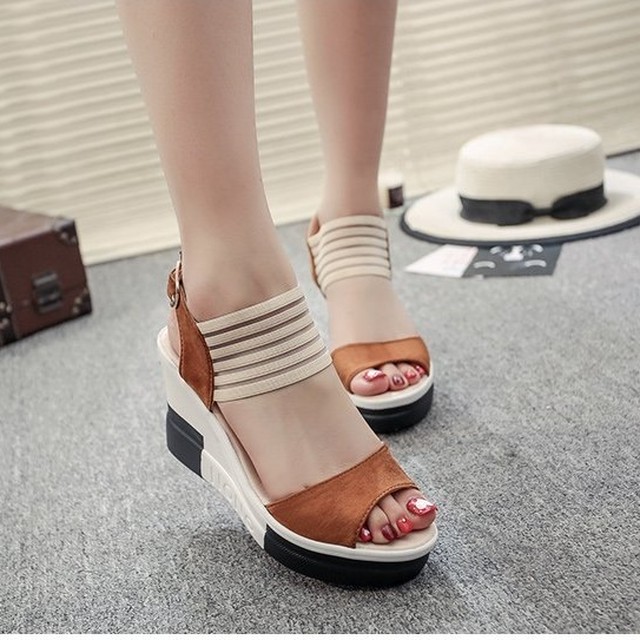 サンダル レディース ヒール 夏サンダル 太ヒール ウエッジサンダル 歩きやすい 履きやすい 走れる サンダル ハイヒール 厚底 チャンキーヒール サンダル 大きいサイズ 痛くない Leaflower 001 リーフラワー レディースファッション専門店