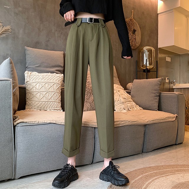 ベルト付きカジュアルパンツ【belt casual pants】